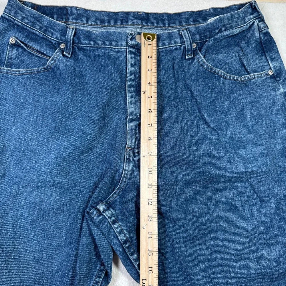 Wrangler Jeans Mens 40x30 Blue Good Five Star Premium Denim Straight Leg 9760WDR